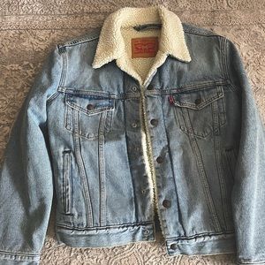 Levi’s Sherpa Denim Jean Jacket (Size Small)